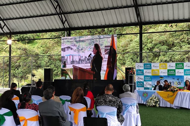 Cosanga celebra sus 62 años de parroquialización y la UHE estuvo presente