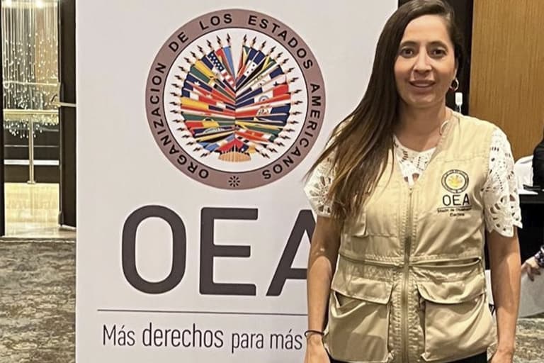 Sofía Merino participó como observadora de la OEA en elecciones de Guatemala