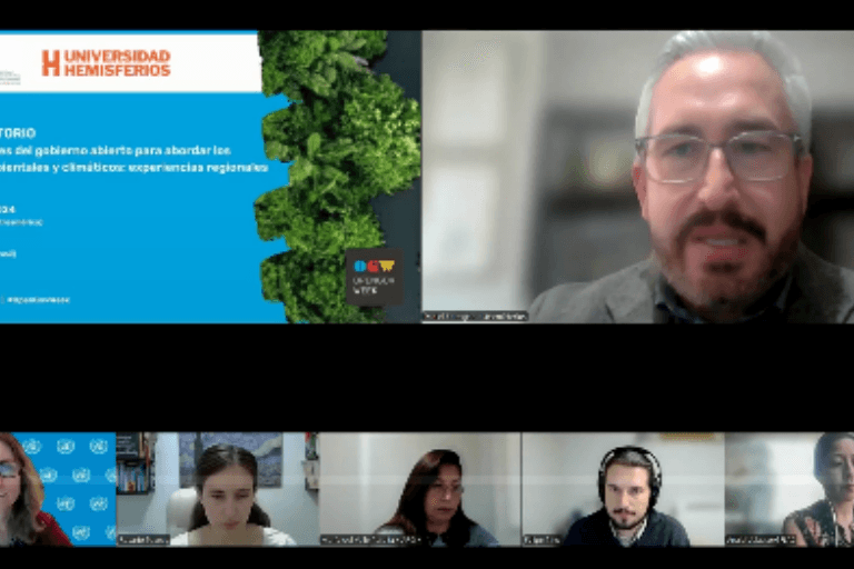Conversatorio "Oportunidades del gobierno abierto para abordar los desafíos ambientales y climáticos: experiencias regionales"