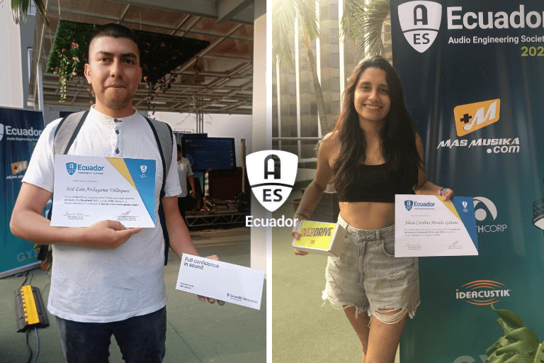 Estudiantes de la carrera de Música triunfan en competencia AES