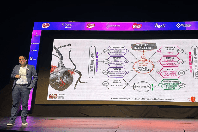 Diego Ignacio Montenegro cautiva al público en el CX Summit Ecuador