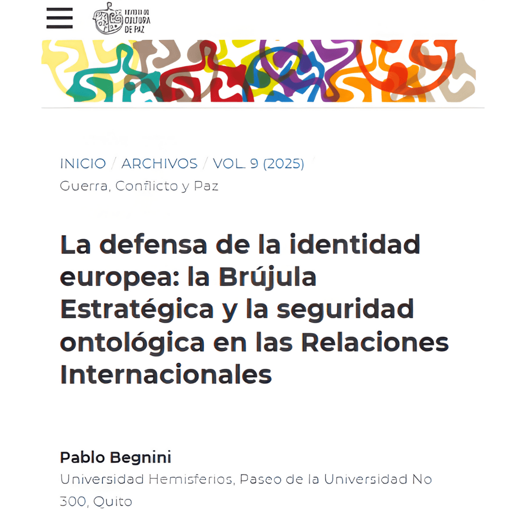 La defensa de la identidad europea: la Brújula Estratégica y la seguridad ontológica en las Relaciones Internacionales