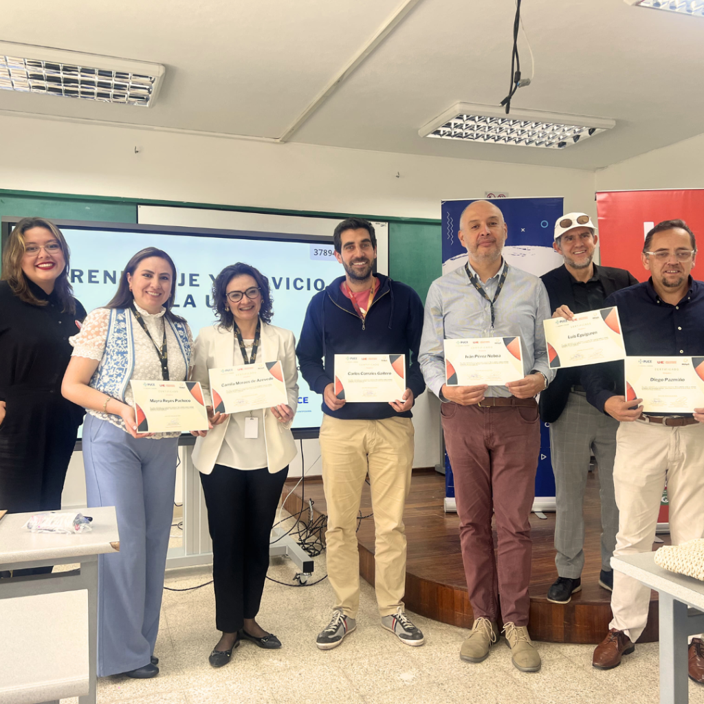 Vinculación UHE y PUCE impulsan taller para docentes en aprendizaje y servicio
