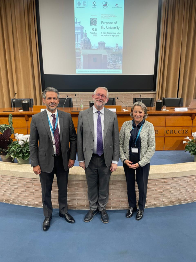 image  Universidad Hemisferios Roma Acoge a Autoridades De La Uhe En Foro Global Sobre Educación Con Sentido